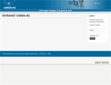 Tablet Screenshot of intranet.coren-rs.com.br